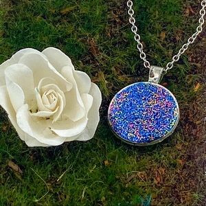 Glittery Resin Pendant